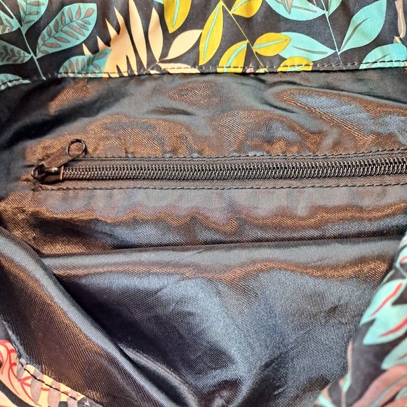 Tropical Print Draw String Backpack with String Straps - Picture 3 of 6